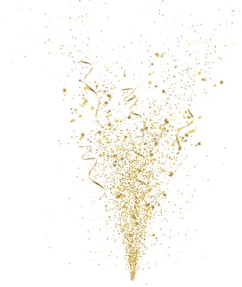 Gold Confetti Png