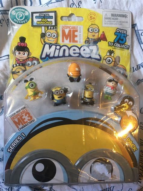 Original Despicable Me Minions 6 Pack Moose Mineez Series 1 Hobbies