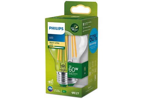 Λάμπα Led Philips Διάφανη E27 4w Ψυχρό Λευκό Praktiker