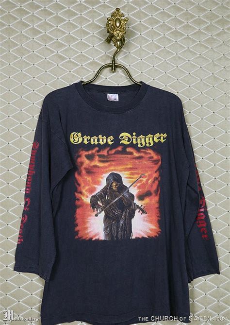 Grave Digger T Shirt Vintage Rare Long Sleeve Tee Shirt Etsy