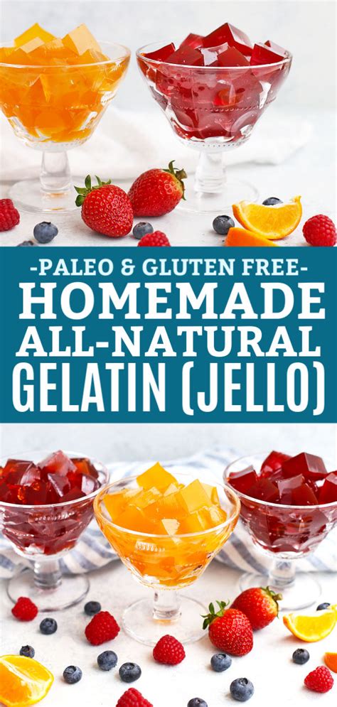 Healthy Homemade Jello Naturally Sweetened No Dyes Gelatin Recipes Homemade Jello Jello