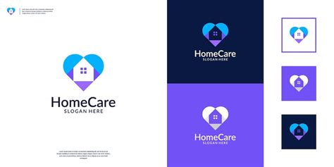 Premium Vector | Health home care logo design template