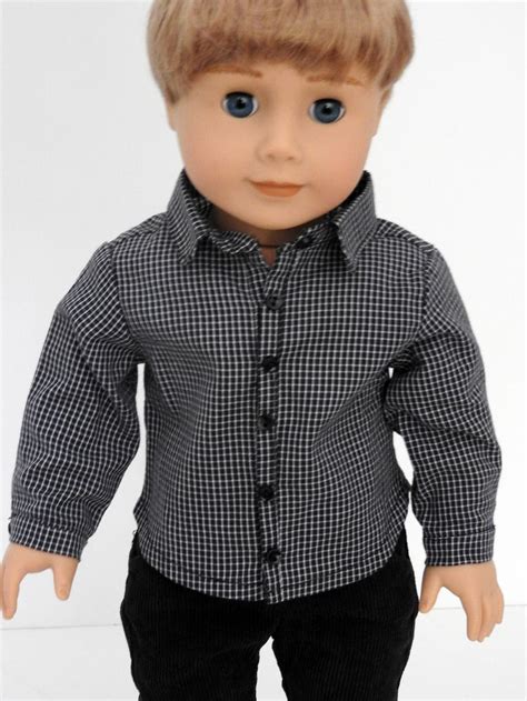 18 Inch Boy Doll Pants And Button Up Shirt Back To School Etsy Boy