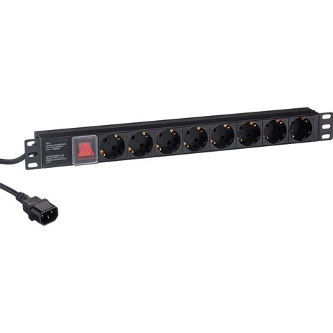 Купить Блок розеток Exegate ServerPro PDU-19H806 Al-8S-C14-3-SW, 1U ...