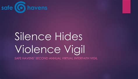 Reflection On Leading Our Silence Hides Violence Vigil