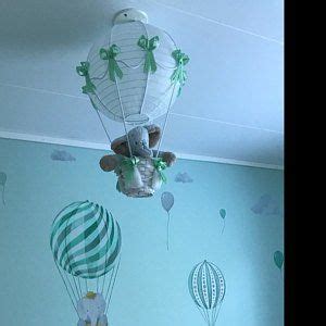 Hot Air Balloon Nursery Light Shade With Tatty Teddy Made To Etsy Uk Hot Air Balloon