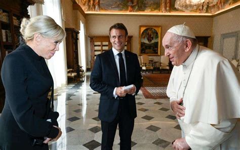 Pope Francis And French President Meet For The Third Time