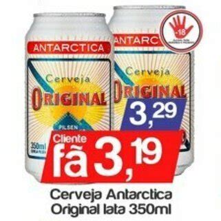 Cerveja Antarctica Original Lata 350ml Oferta Na Supermercados Gricki