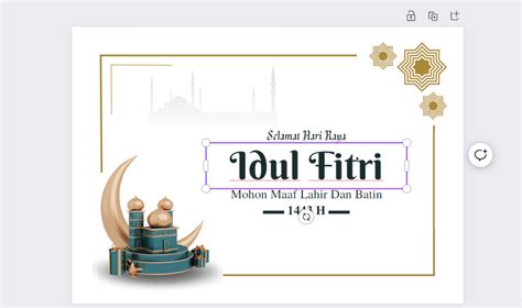 Cara Mudah Membuat Kartu Ucapan Idul Fitri Dengan Canva