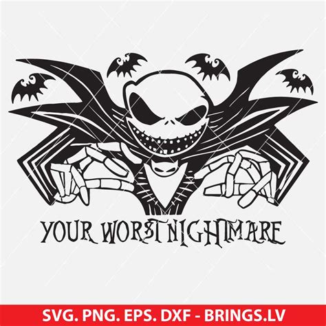 Jack Skellington Car Decal Svg Nightmare Before Christmas Svg