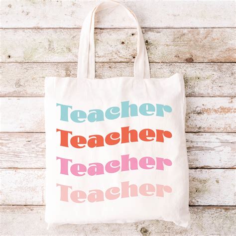 Teacher Tote Bag Svg Tote Bag Svg Bundle Teacher Stuff Svg Etsy