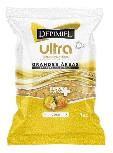 Depimiel cera depilatória pérolas Ultra Gold 1kg MercadoLivre