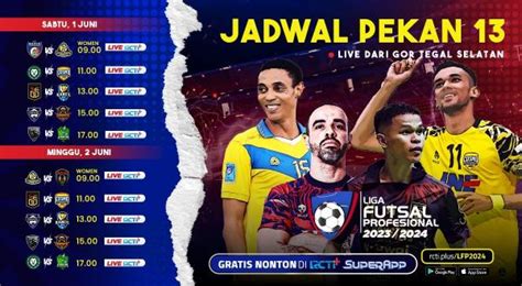 Jadwal Liga Futsal Profesional Di Rcti Big Match Blacksteel Vs