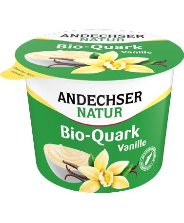 Bio Fruchtquark Vanille Halbfettstufe Fett I Tr G Andechser