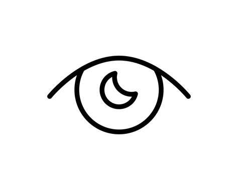 Eye Icon Thin Line For Web And Mobile Modern Minimalistic Flat Design Vector Icon On Light