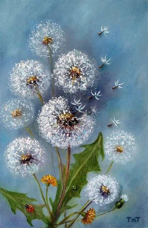 Dandelion Flower Time Lapse Acrylic Painting Artofit