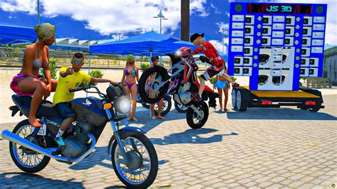 FUI NO EVENTO DE MOTOS DO GRAU MEU SOBRINHO GTA 5 VIDA REAL 596