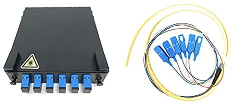 Ultra Spec Cables 6 Port Wall Mount Fiber Enclosure With Splicing Module Singlemode Simplex Sc