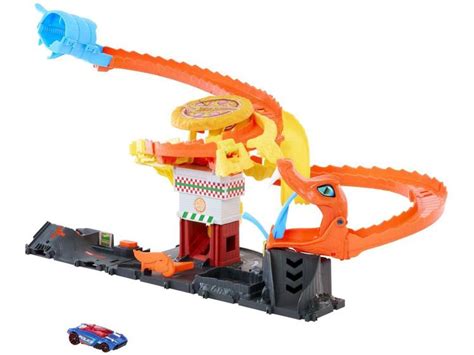 Pista Hot Wheels City Ataque De Cobra Vs Pizzaria Mattel Pistas De Brinquedo Magazine Luiza