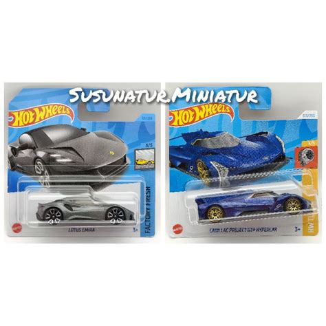 Hot Wheels Lotus Emira Cadillac Project Gtp Hypercar Short Card Sc Hw