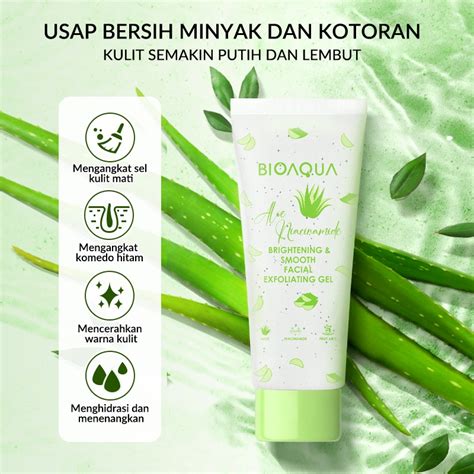 Jual READY BIOAQUA Scrub Wajah Niacinamide Brightening Smooth Facial