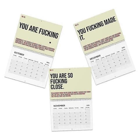 Year Calendar Your Kick Ass Motivational Calendar Calendar