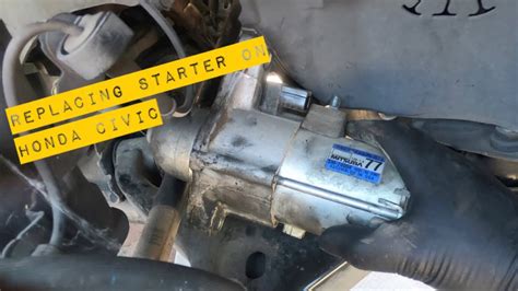 How To Replace Honda Civic Ex Coupe Starter How To Repl