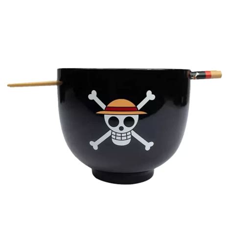 Bowl Ramen One Piece Con Palillos Chinos Calavera Geek Industry