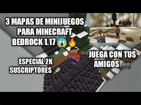 TOP 3 MAPAS DE MINIJUEGOS PARA MINECRAFT BEDROCK 1 19 YouTube