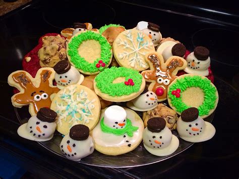 Christmas Cookie Platter Christmas Cookies Desserts Food