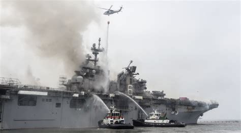 Most Striking Images of the USS Bonhomme Richard Fire