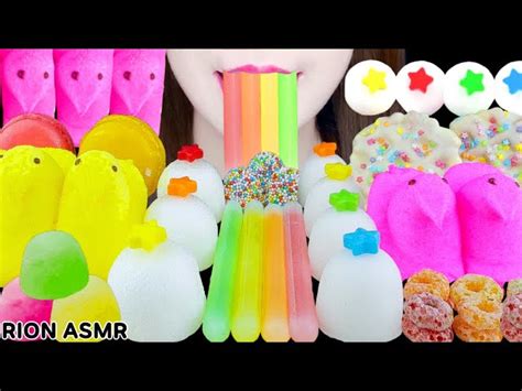 【asmr】pastel Desserts Frozen Nik L Nip Wax Candy Frozen Jelly Mukbang