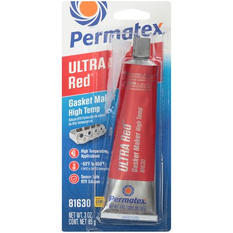 Permatex Ultra Red RTV Silicone Gasket Maker 3 OZ Permatex