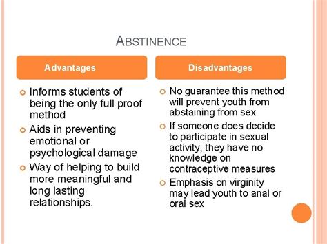 SEX EDUCATION COMPREHENSIVE VS ABSTINENCE By Brittany Barlow