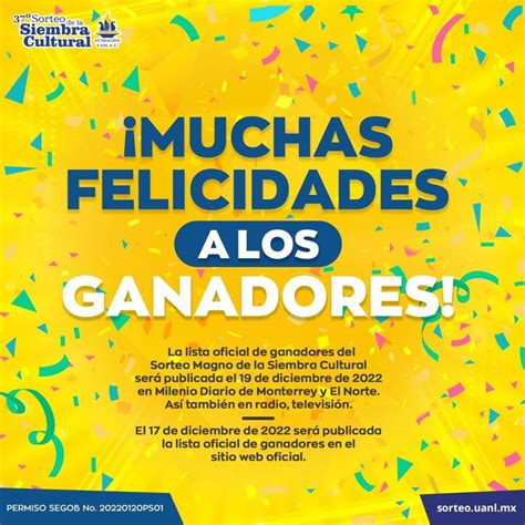 Felicidades A Los Ganadores