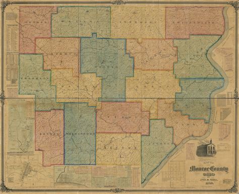 Map Of Monroe County Ohio Library Of Congress