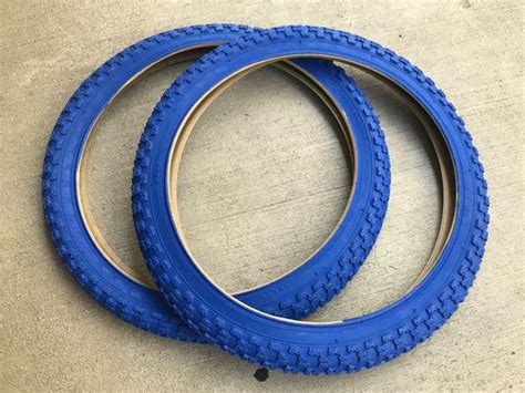 For Sale New 2x 20 Duro Comp 3 K50 Tires Blue Bmx