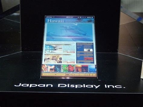 Компания Japan Display показала прозрачный экран нового поколения ...