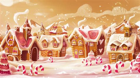 Candy Cane Village Stock Illustrations 310 Candy Cane Village Stock