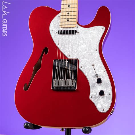 2021 Fender Deluxe Telecaster Thinline Candy Apple Red Ish Guitars