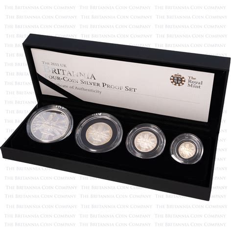 2011 Britannia Silver Proof Four Coin Set