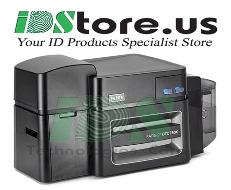 FARGO DTC1500 Dual Side Complete Photo ID Card Printer System No