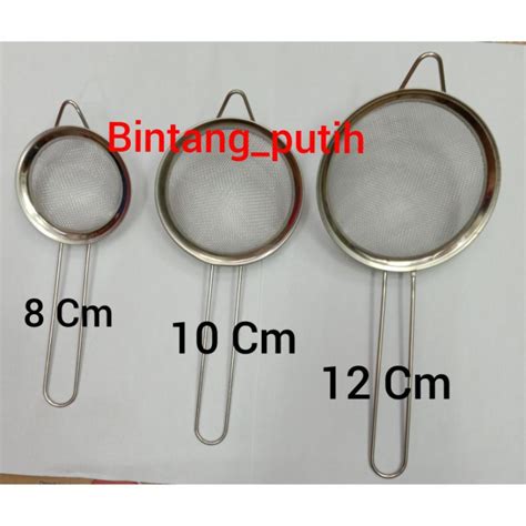 Jual SARINGAN STAINLESS MINYAK 8 CM SARINGAN BUBUR TEH JUS Shopee