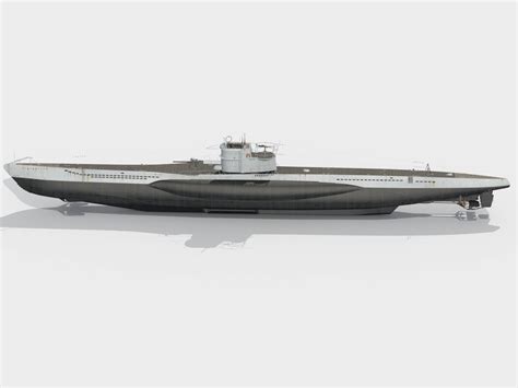 U Boat Type Vii B Submarine 3d Model By Finiask