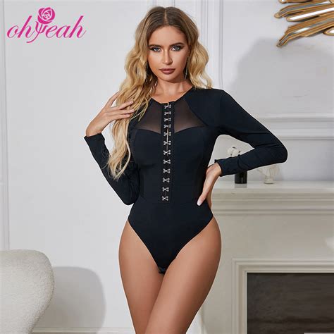New Design Wholesale Price Black Bodysuit Hook Buckles Sexy Lingerie For Women Lingerie And
