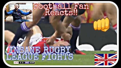 Football Fan Reacts To Explosive Rugby League Fights Youtube