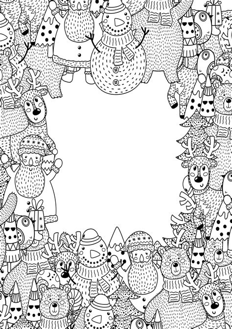 Free And Easy To Print Adult Christmas Coloring Pages Tulamama