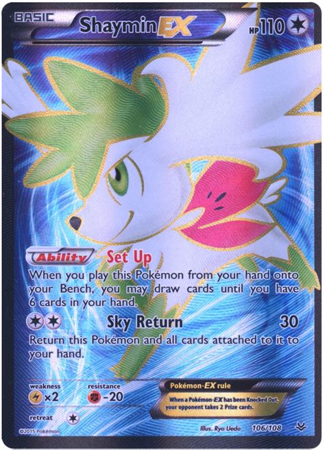 Shaymin EX 77 Roaring Skies Pokémon karty