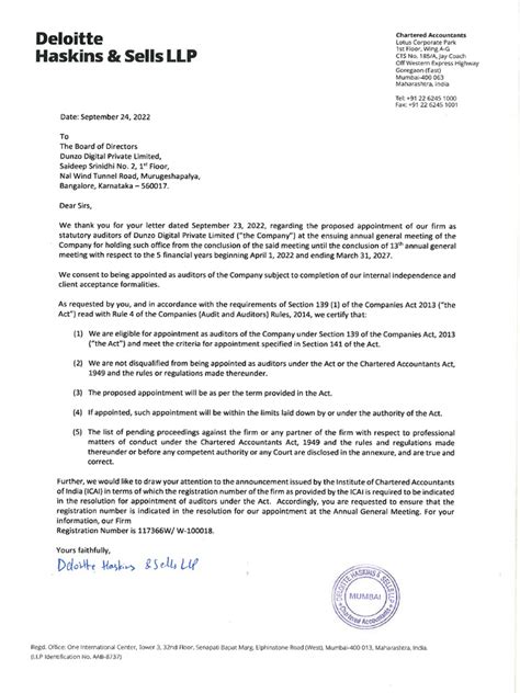14 Oct 2022 Copy Of Written Consent Given By Auditor 14102022 Pdf