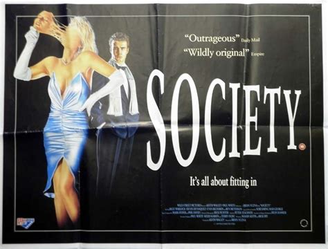 Society Poster, UK Quad, 1989, Bilkes